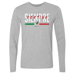 Mexico National Team 500 Level Siempre Contigo Long Sleeve T-Shirts - Heather Gray