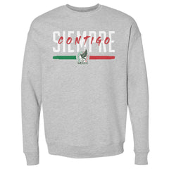 Mexico National Team 500 Level Siempre Contigo Crewneck Sweatshirt - Heather Gray