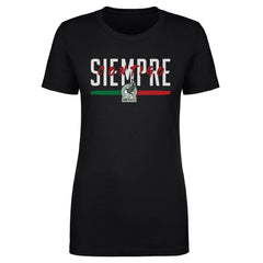 Mexico National Team 500 Level Women's Siempre Contigo T-Shirts - Black