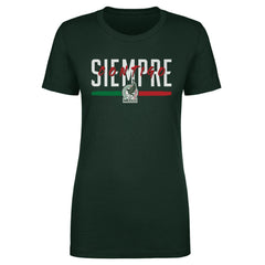 Mexico National Team 500 Level Women's Siempre Contigo T-Shirts - Dark Green