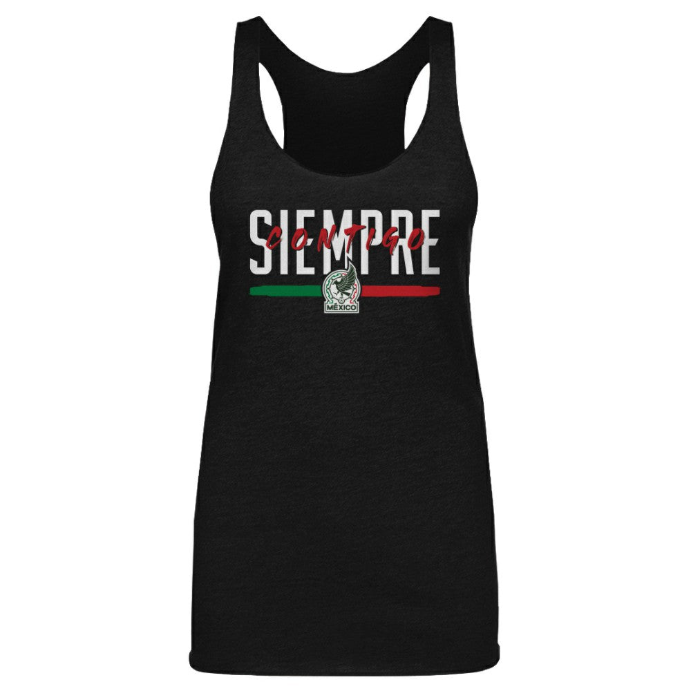 Mexico National Team 500 Level Women's Siempre Contigo Tri-Blend Tank Top - Black