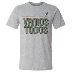 Mexico National Team 500 Level Vamos Todos Inline Bold Cotton T-Shirts - Heather Gray