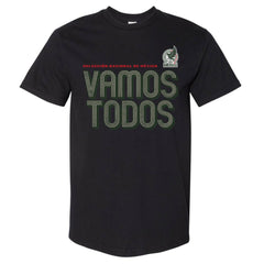 Mexico National Team 500 Level Vamos Todos Inline Bold Heavyweight T-Shirts - Black