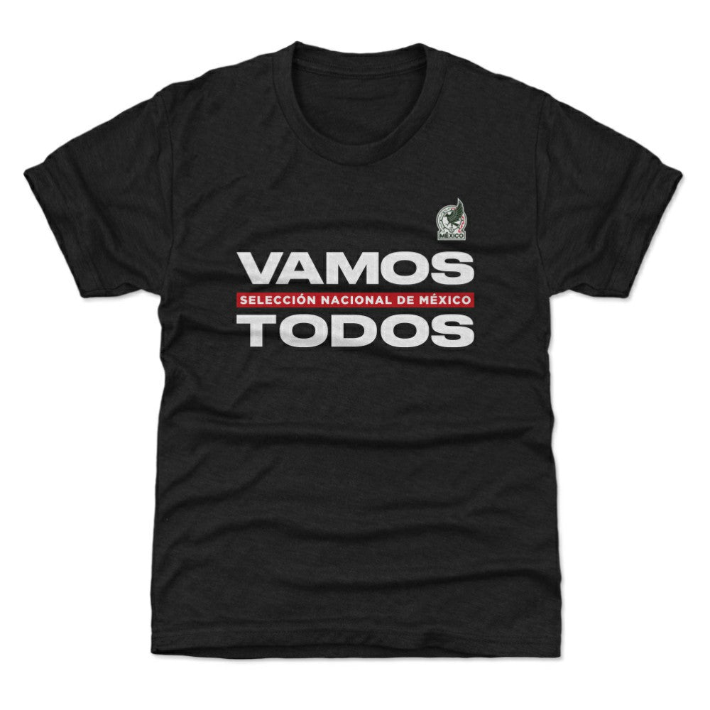 Mexico National Team 500 Level Youth Vamos Todos T-Shirts - Black