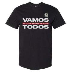 Mexico National Team 500 Level Vamos Todos Heavyweight T-Shirts - Black