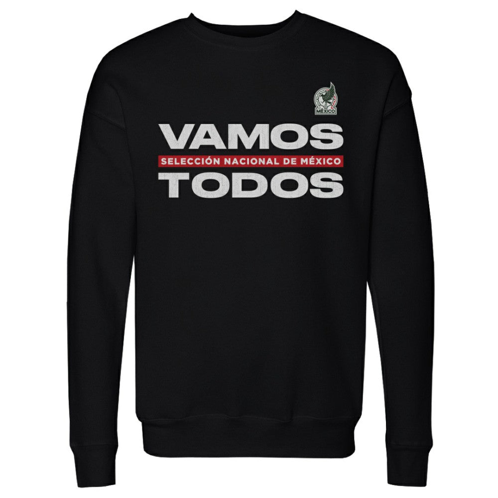 Mexico National Team 500 Level Vamos Todos Crewneck Sweatshirt - Black