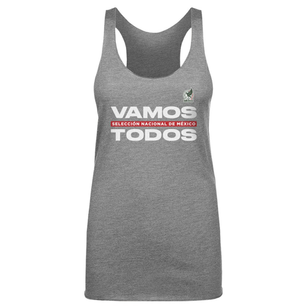 Mexico National Team 500 Level Women's Vamos Todos Tri-Blend Tank Top - Gray
