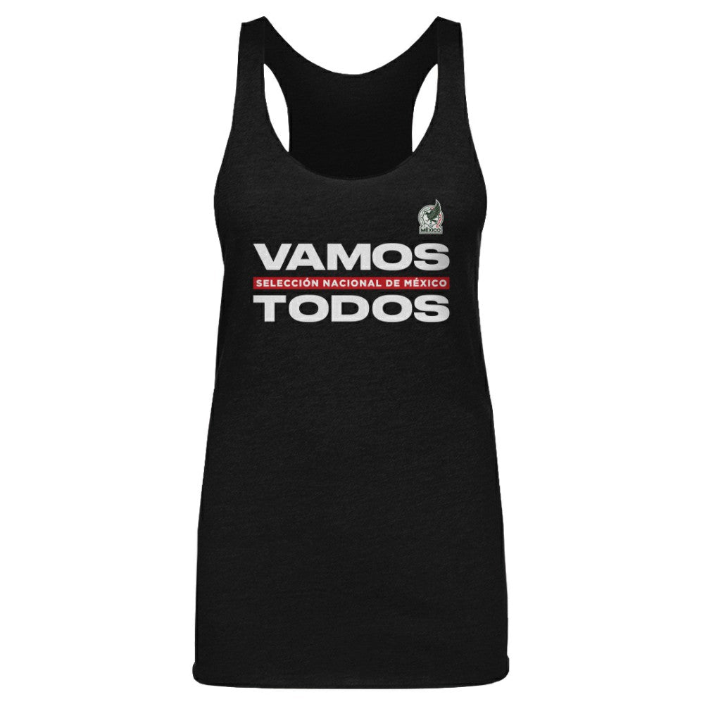Mexico National Team 500 Level Women's Vamos Todos Tri-Blend Tank Top - Black