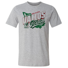Mexico National Team 500 Level Vamos Todos Country Cotton T-Shirts - Heather Gray
