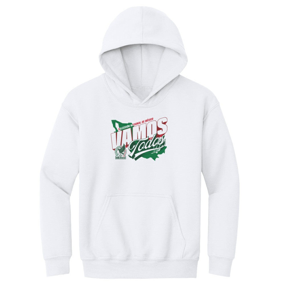 Mexico National Team 500 Level Youth Vamos Todos Country Pullover Hoodie - White