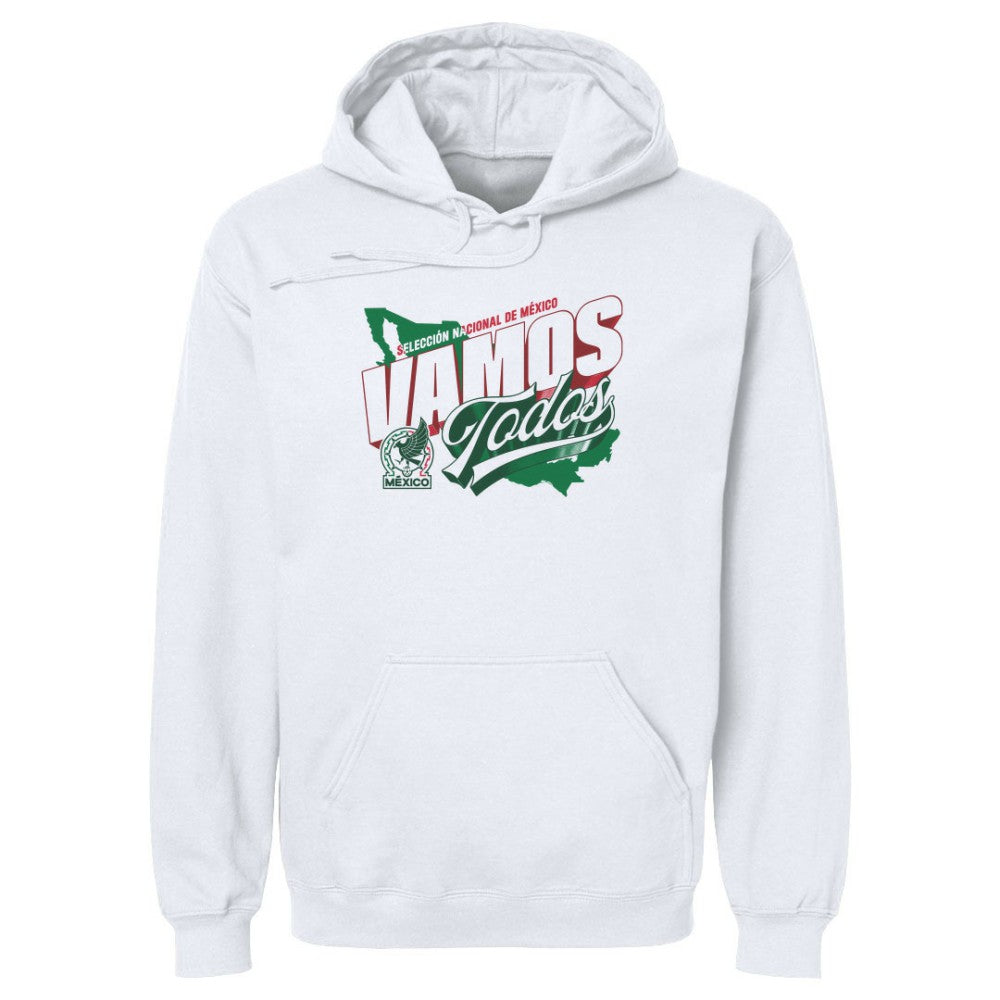 Mexico National Team 500 Level Vamos Todos Country Pullover Hoodie - White