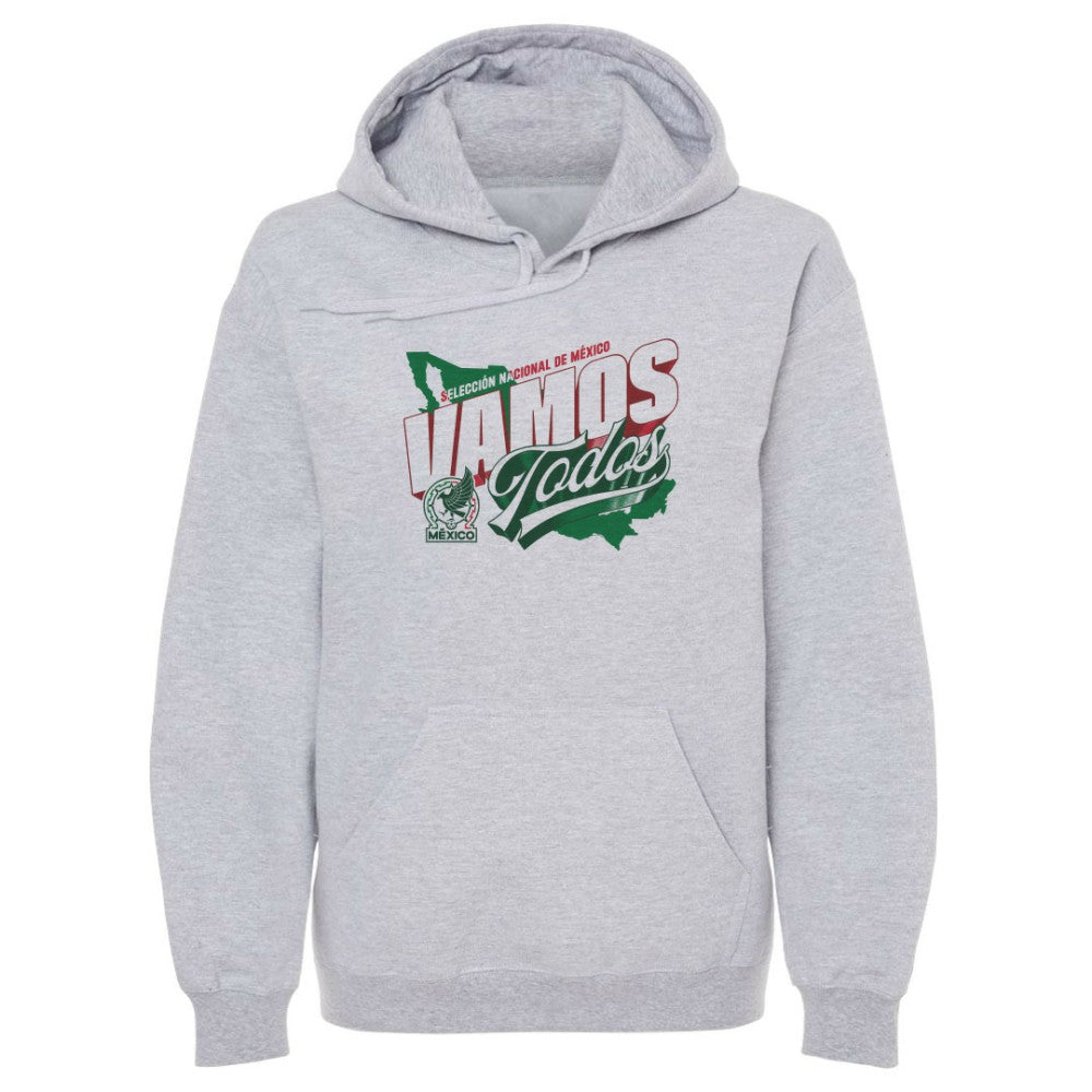 Mexico National Team 500 Level Vamos Todos Country Pullover Hoodie - Gray