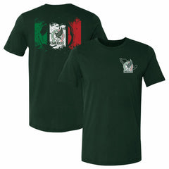 Mexico National Team 500 Level Grunge Flag F&B T-Shirts - Forest Green