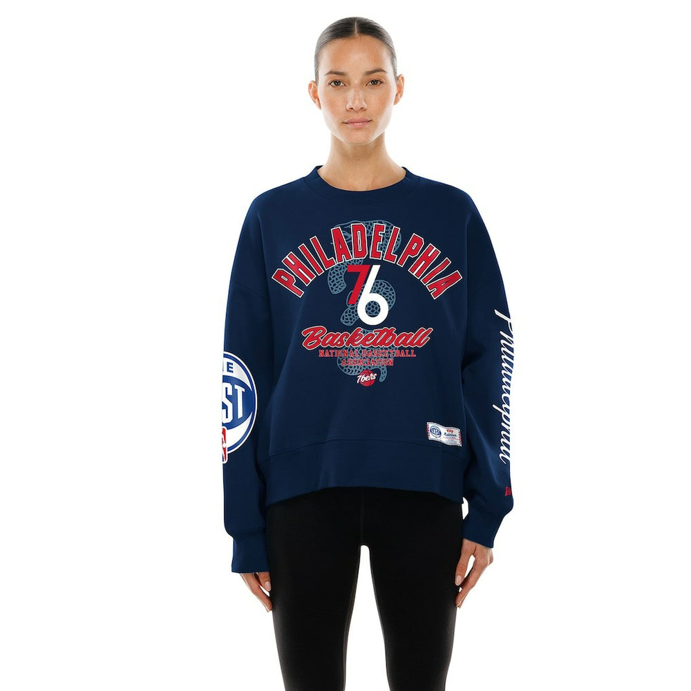 New Era - Philadelphia 76ers Women's 2025/26 City Edition Sweatshirt - Navy