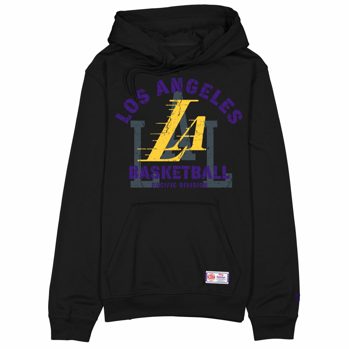 New Era - Los Angeles Lakers 2025/26 City Edition Fleece Hoodie - Black