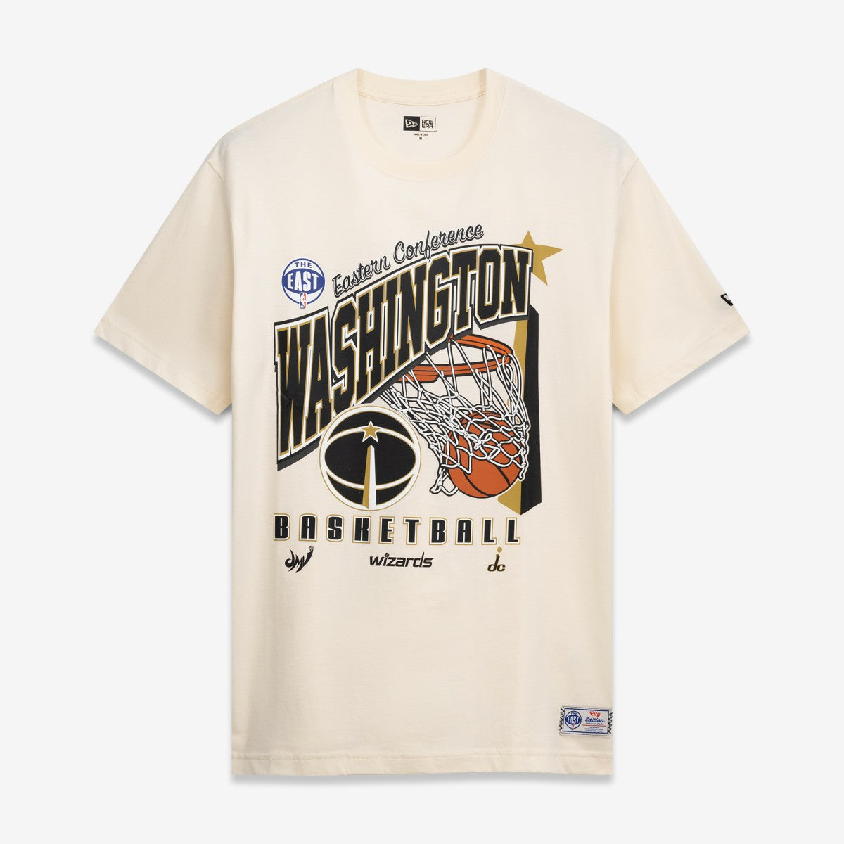 New Era - Washington Wizards Oversized City Edition Remix Vintage T-Shirt - Cream