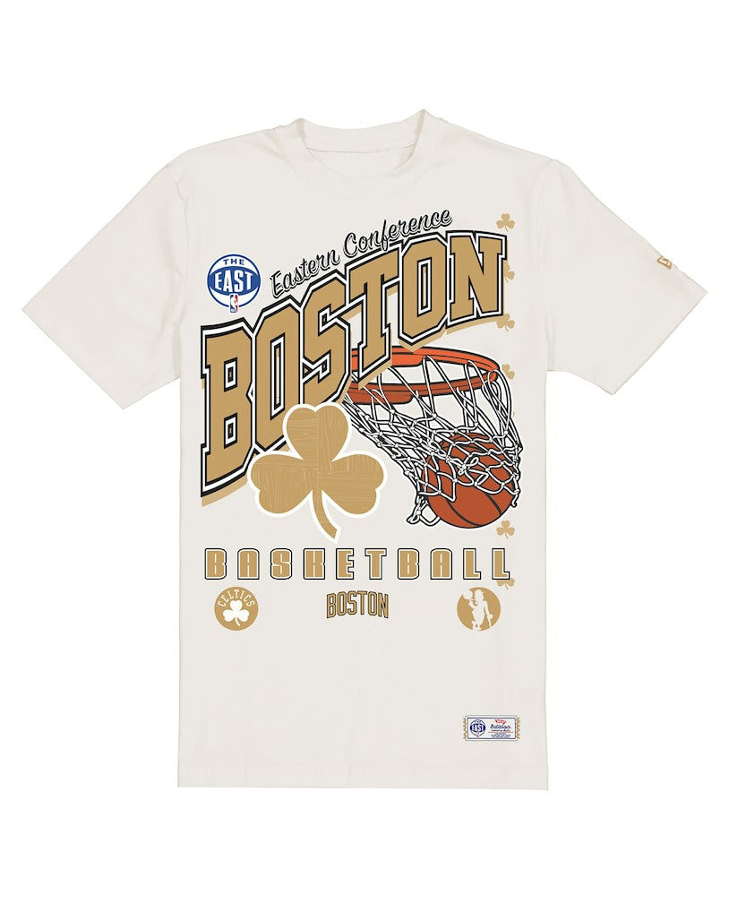 New Era - Boston Celtics Oversized City Edition Remix Vintage T-Shirt - Cream
