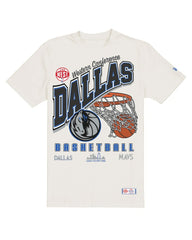 New Era - Dallas Mavericks Oversized City Edition Remix Vintage T-Shirt - Cream