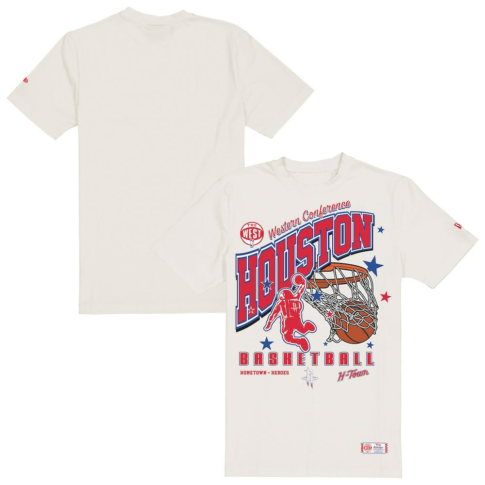 New Era - Houston Rockets Oversized City Edition Remix Vintage T-Shirt - Cream