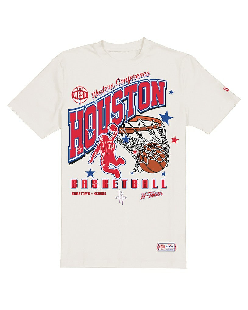 New Era - Houston Rockets Oversized City Edition Remix Vintage T-Shirt - Cream