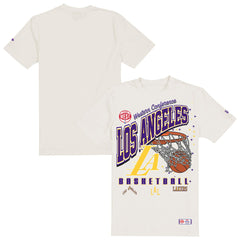 New Era - Los Angeles Lakers Oversized City Edition Remix Vintage T-Shirt - Cream