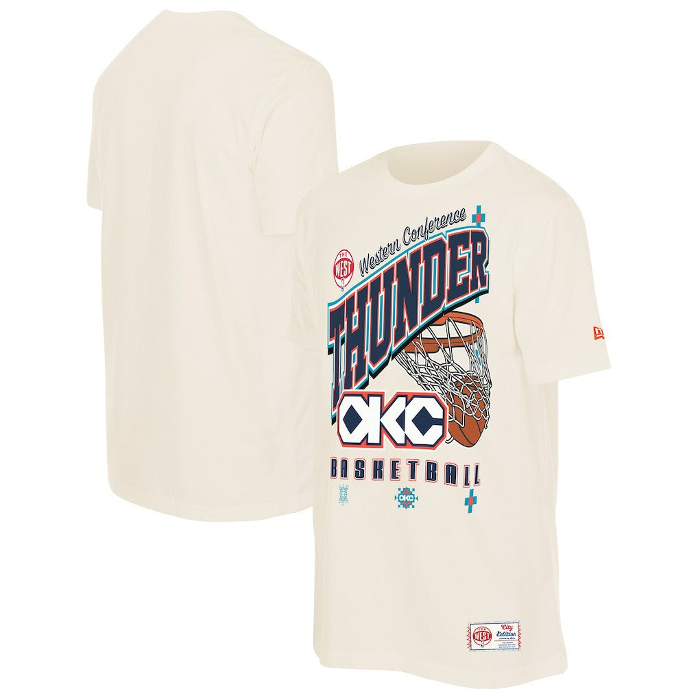 New Era - Oklahoma City Thunder Oversized City Edition Remix Vintage T-Shirt - Cream
