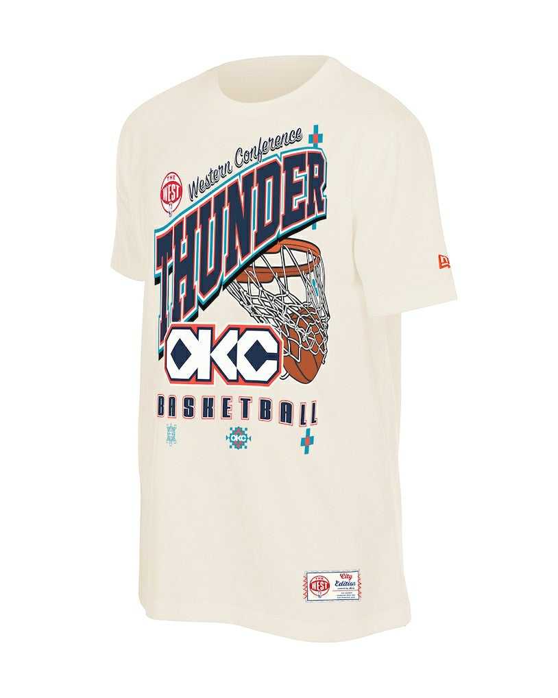 New Era - Oklahoma City Thunder Oversized City Edition Remix Vintage T-Shirt - Cream
