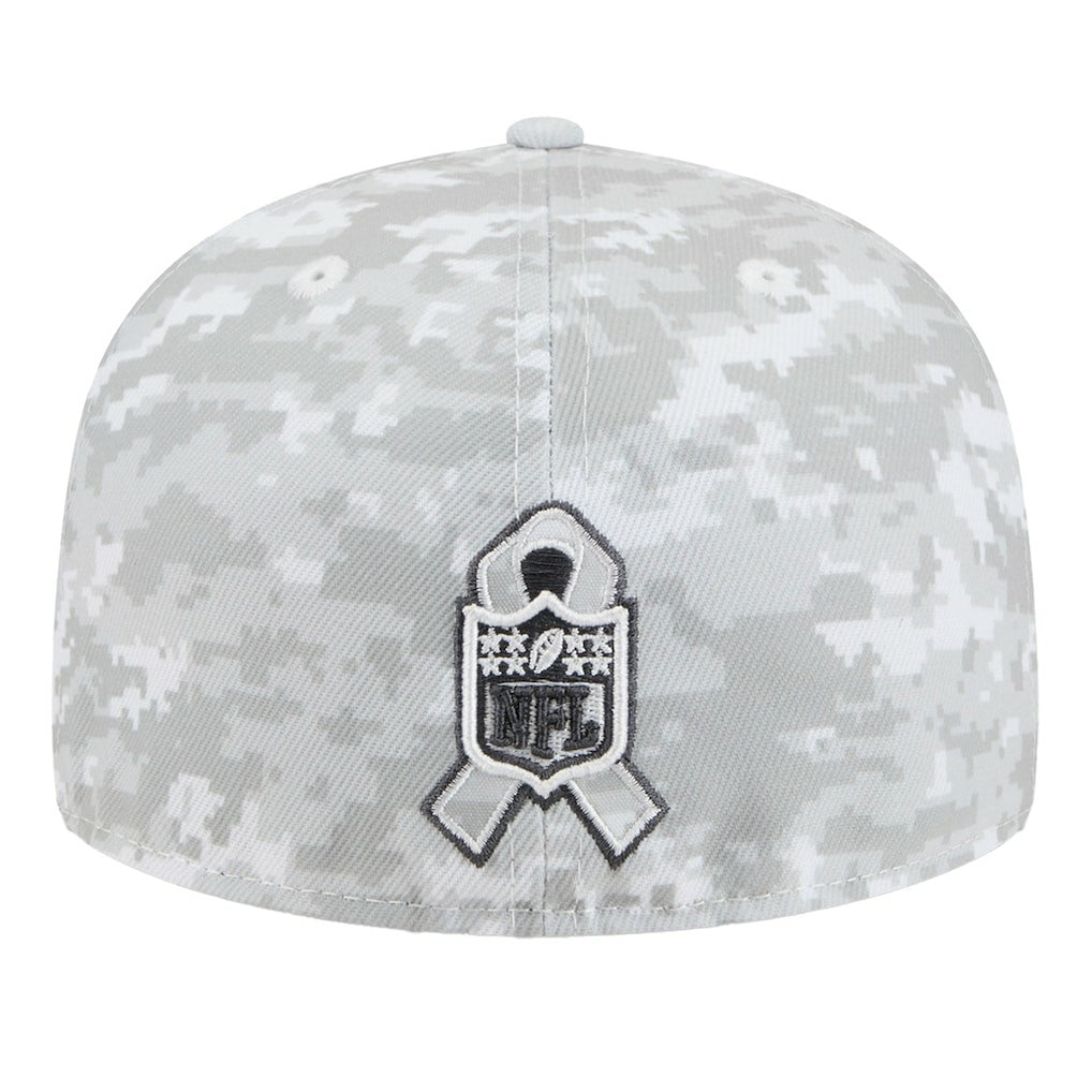 Philadelphia Eagles New Era 2025 Salute to Service Fan Pack 59FIFTY Fitted Hat White - NFL