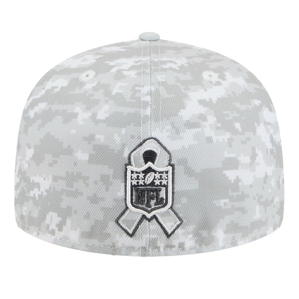 Philadelphia Eagles New Era 2025 Salute to Service Fan Pack 59FIFTY Fitted Hat White - NFL