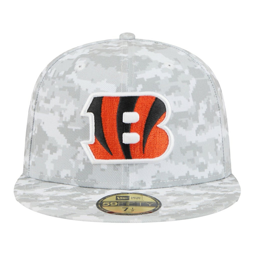 Cincinnati Bengals New Era 2025 Salute to Service Fan Pack 59FIFTY Fitted Hat White - NFL
