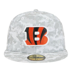 Cincinnati Bengals New Era 2025 Salute to Service Fan Pack 59FIFTY Fitted Hat White - NFL