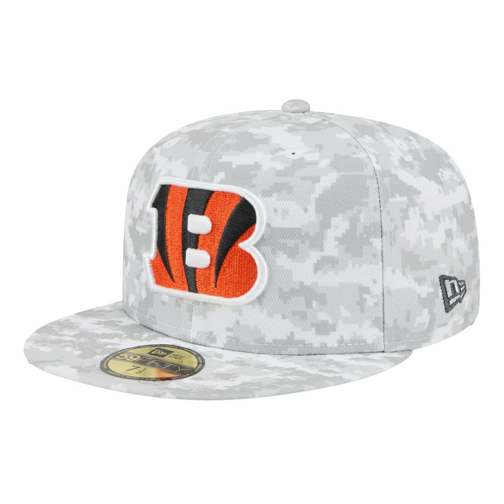 Cincinnati Bengals New Era 2025 Salute to Service Fan Pack 59FIFTY Fitted Hat White - NFL