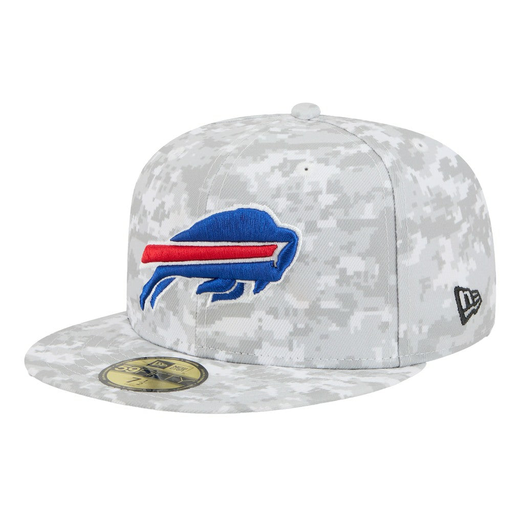 Buffalo Bills New Era 2025 Salute to Service Fan Pack 59FIFTY Fitted Hat White - NFL