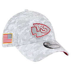 Kansas City Chiefs New Era 2025 Salute to Service Digital Camo Fan Pack 39THIRTY Flex Hat White - NFL
