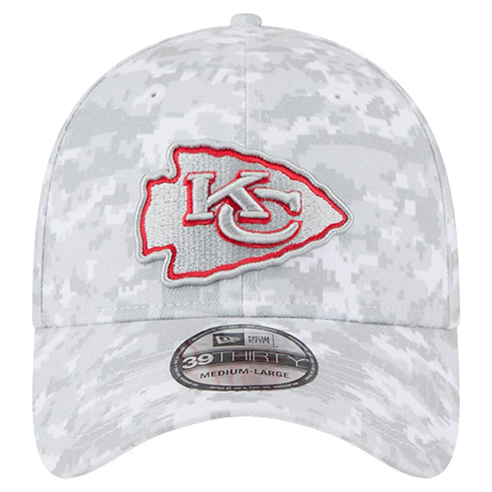 Kansas City Chiefs New Era 2025 Salute to Service Digital Camo Fan Pack 39THIRTY Flex Hat White - NFL