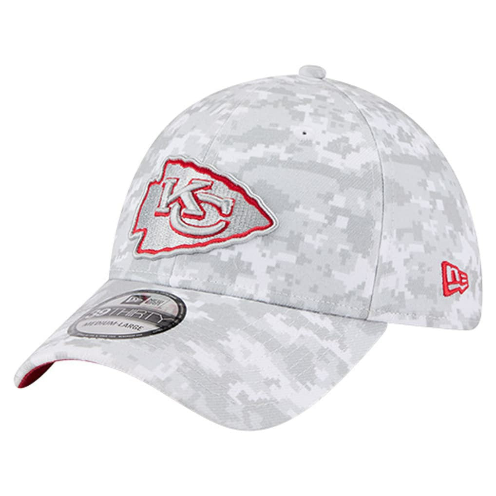 Kansas City Chiefs New Era 2025 Salute to Service Digital Camo Fan Pack 39THIRTY Flex Hat White - NFL