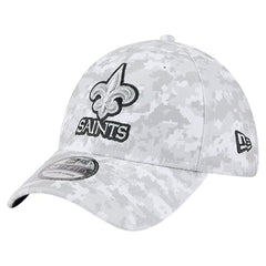New Orleans Saints New Era 2025 Salute to Service Digital Camo Fan Pack 39THIRTY Flex Hat White - NFL
