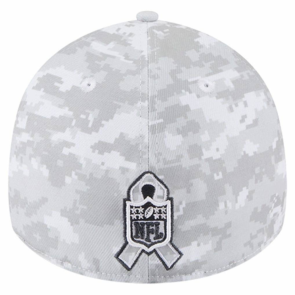 New Orleans Saints New Era 2025 Salute to Service Digital Camo Fan Pack 39THIRTY Flex Hat White - NFL
