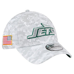 New York Jets New Era 2025 Salute to Service Digital Camo Fan Pack 39THIRTY Flex Hat White - NFL