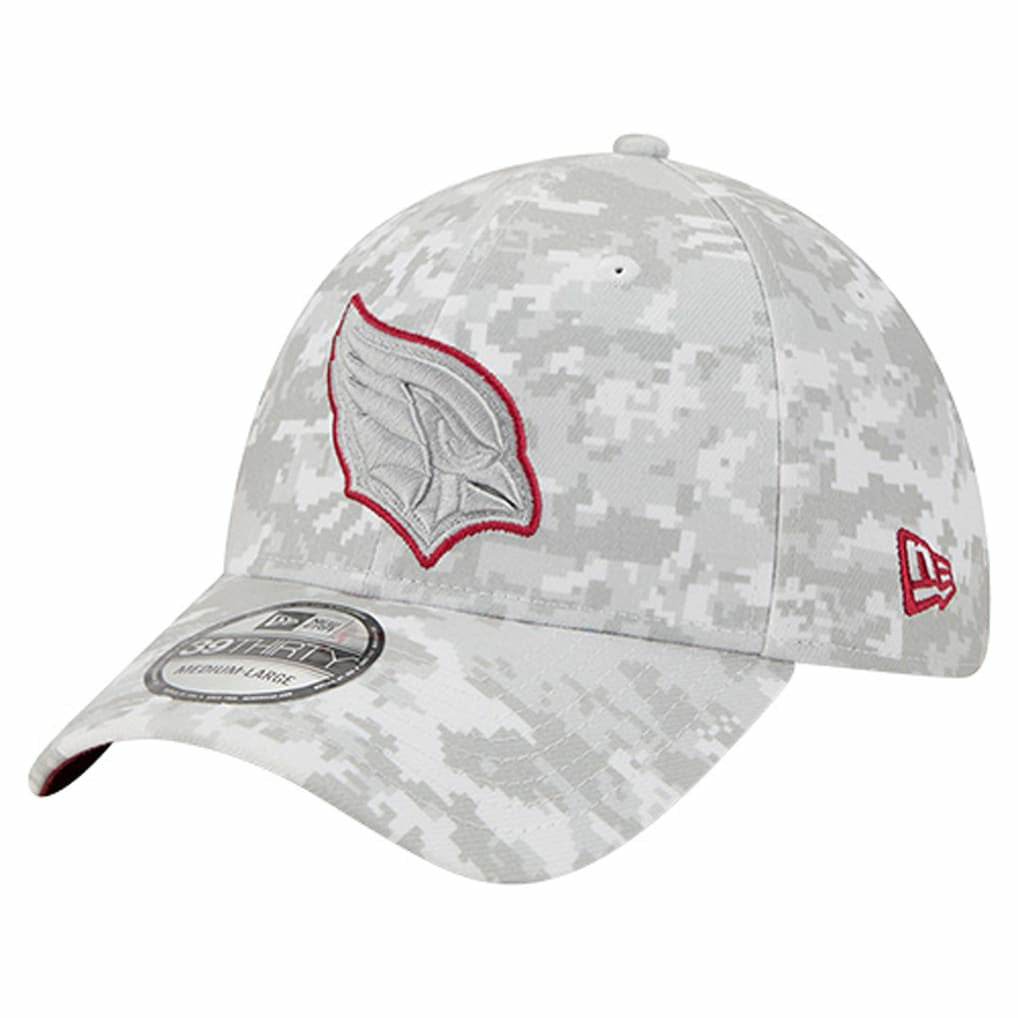 Arizona Cardinals New Era 2025 Salute to Service Digital Camo Fan Pack 39THIRTY Flex Hat White - NFL