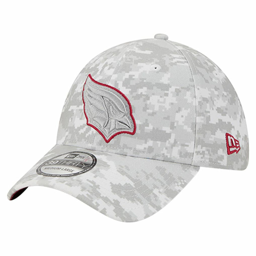 Arizona Cardinals New Era 2025 Salute to Service Digital Camo Fan Pack 39THIRTY Flex Hat White - NFL