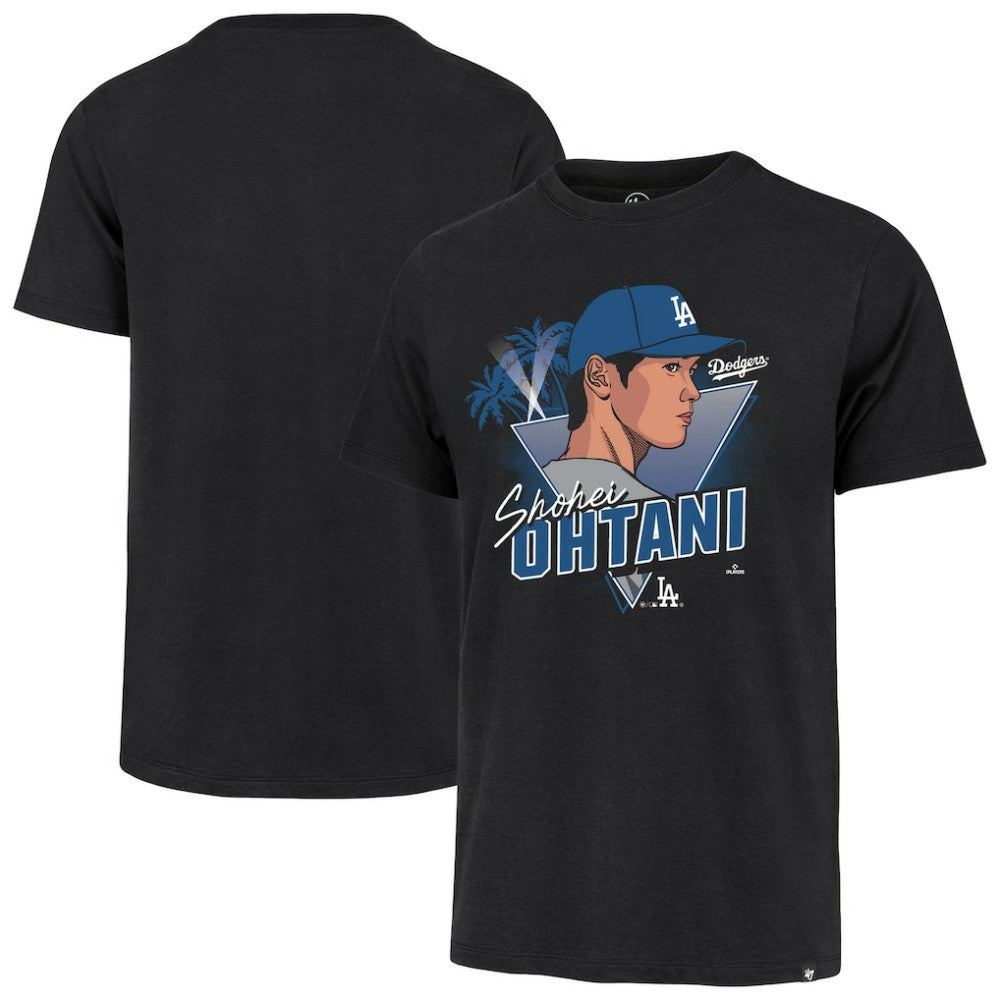 Shohei Ohtani Los Angeles Dodgers '47 Player Caricature Franklin T-Shirt On Sale