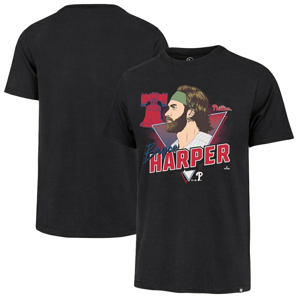 Bryce Harper Philadelphia Phillies '47 Player Caricature Franklin T-Shirt On Sale