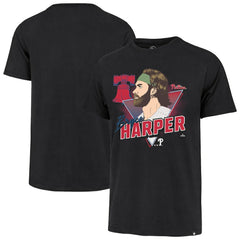 Bryce Harper Philadelphia Phillies '47 Player Caricature Franklin T-Shirt On Sale