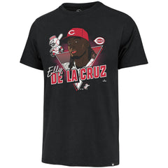 Elly De La Cruz Cincinnati Reds '47 Player Caricature Franklin T-Shirt On Sale