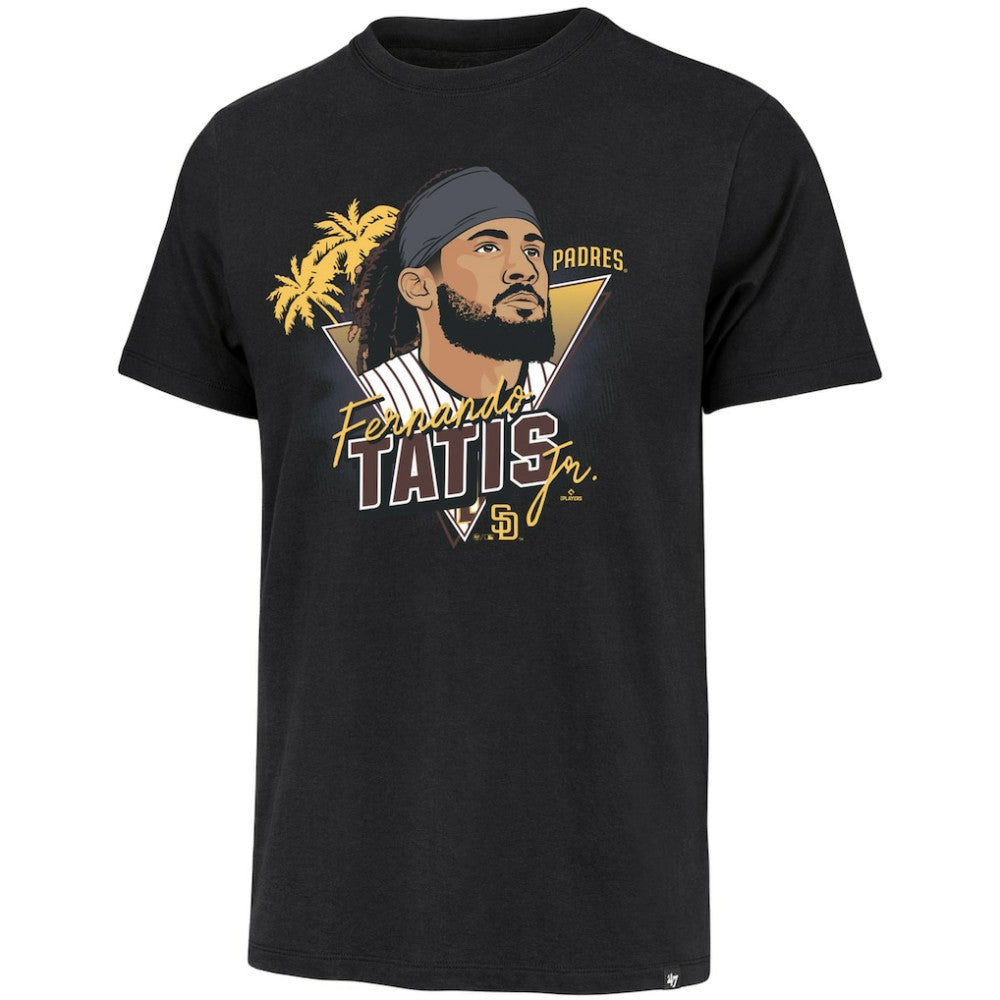 Fernando Tatis Jr. San Diego Padres '47 Player Caricature Franklin T-Shirt Online