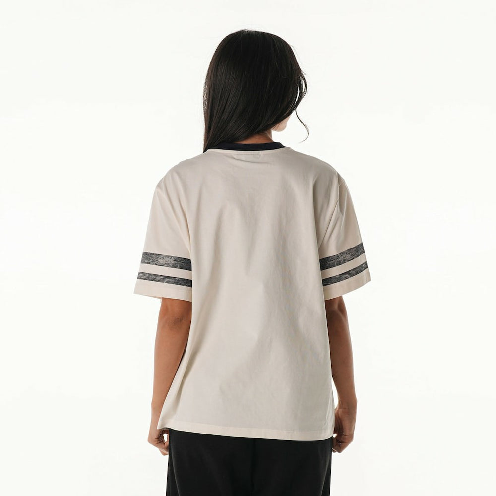 Arizona Cardinals The Wild Collective Women's Vintage Drop Shoulder Oversized Boyfriend T-Shirt Cream - NFL