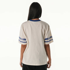 Buffalo Bills The Wild Collective Women's Vintage Drop Shoulder Oversized Boyfriend T-Shirt Cream - NFL