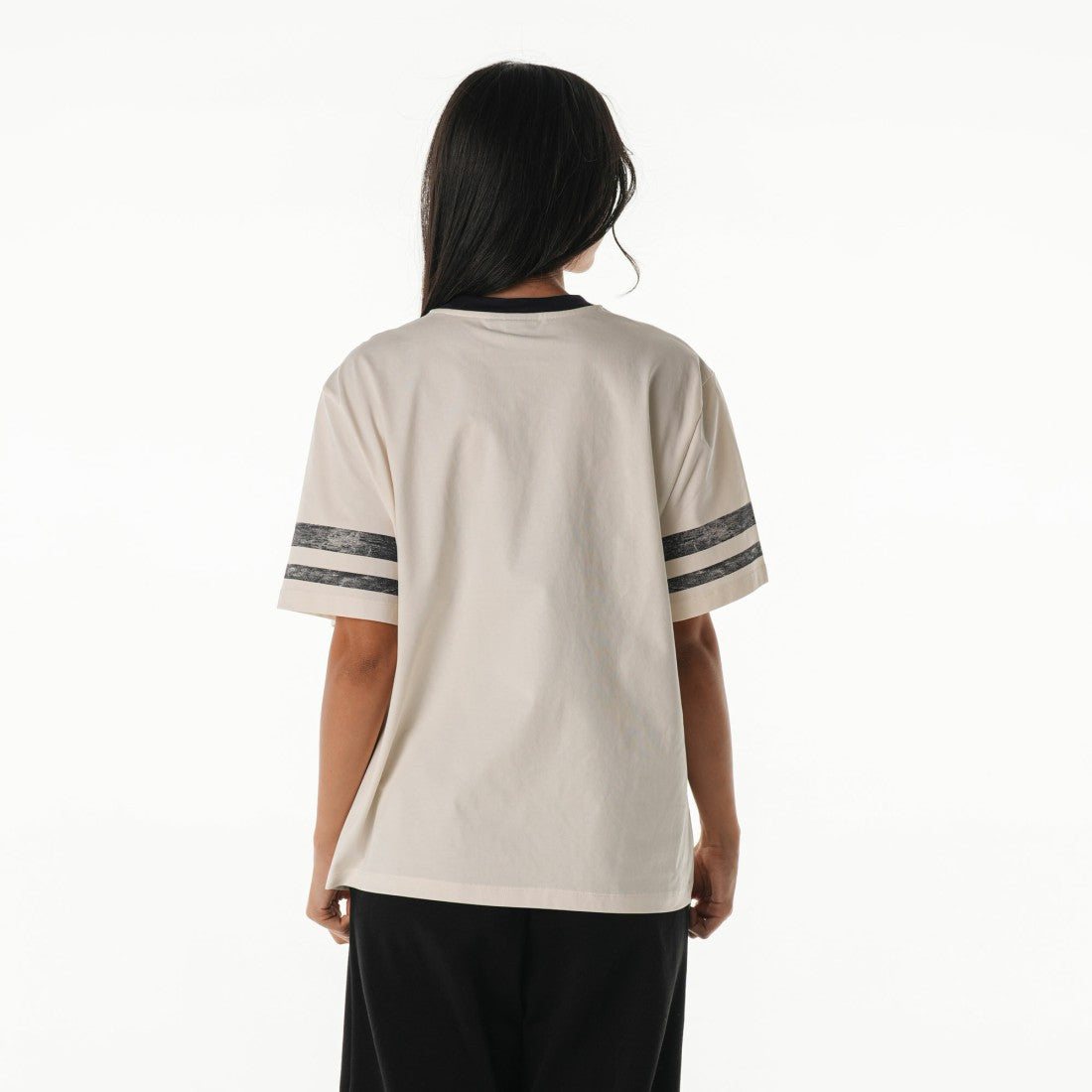 Seattle Seahawks The Wild Collective Women's Vintage Drop Shoulder Oversized Boyfriend T-Shirt Cream - NFL