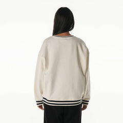 Seattle Seahawks The Wild Collective Women's Oversized Vintage French Terry Sweatshirt Cream - NFL